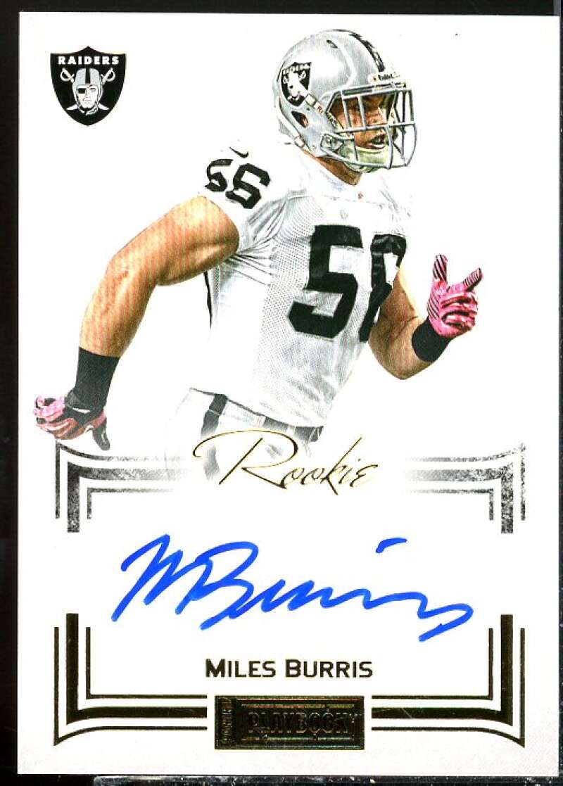 Miles Burris AU Rookie Card 2012 Panini Playbook Gold #145  Image 1