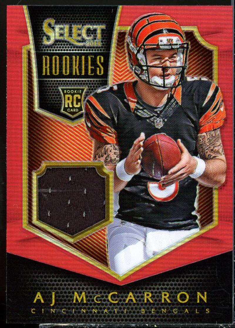 A.J. McCarron Rookie Card 2014 Select Rookie Jerseys Prizm Red #RJAJ  Image 1