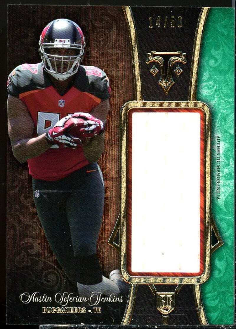 Austin Seferian-Jenkins 2014 Triple Threads Rookie Jumbo Relics Emerald #TTRJR56  Image 1