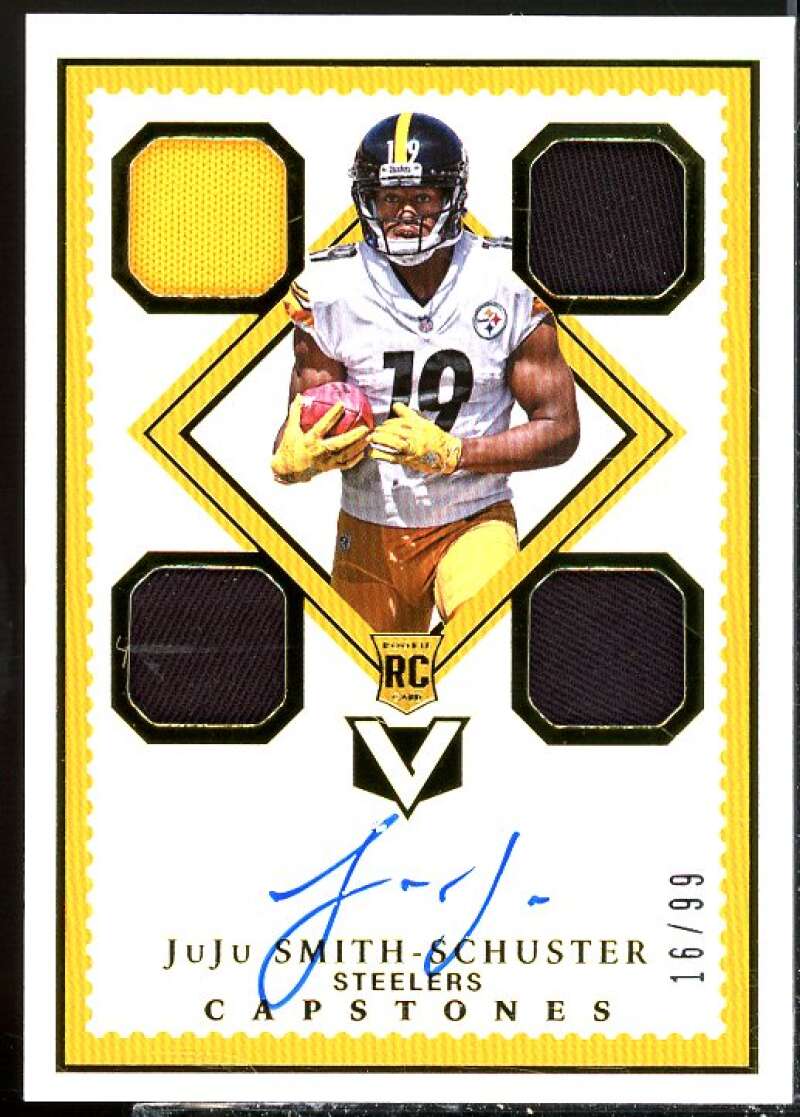 JuJu Smith-Schuster CAP JSY AU Rookie Card 2017 Panini Vertex #125  Image 1