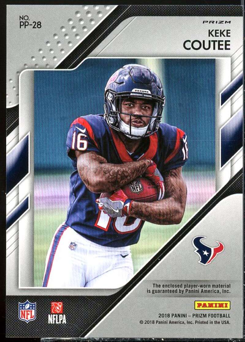 Keke Coutee Rookie Card 2018 Panini Prizm Prizm Premier Jerseys #28  Image 2