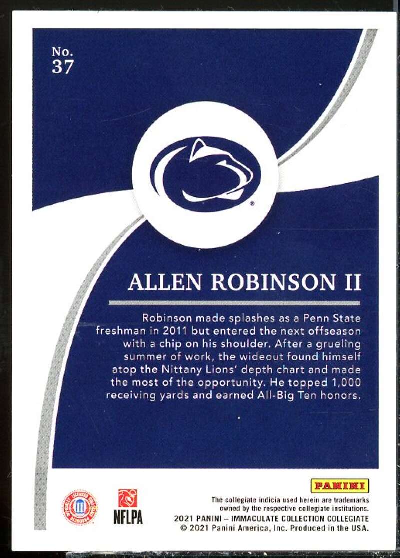 Allen Robinson II Rookie Card 2021 Immaculate Collection Collegiate #37  Image 2