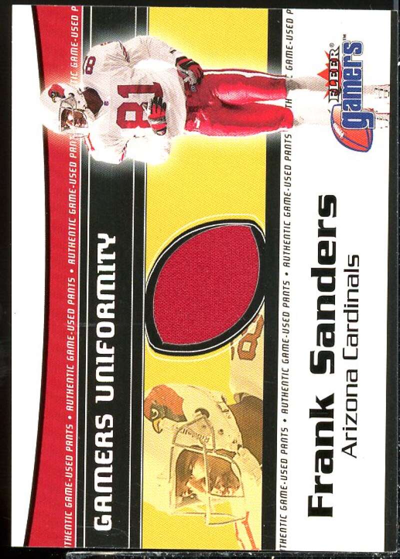 Frank Sanders Pants Card 2000 Fleer Gamers Uniformity #30  Image 1
