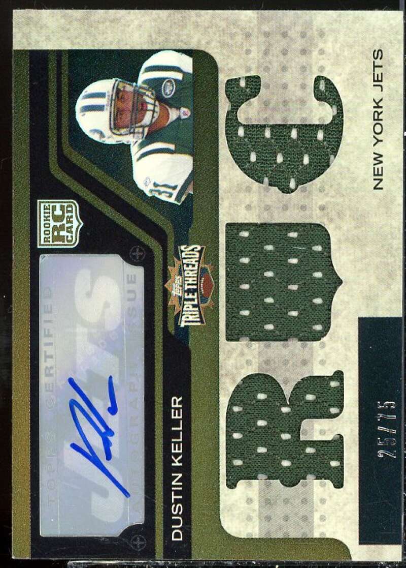 Dustin Keller JSY AU Rookie Card 2008 Topps Triple Threads Sepia #133  Image 1