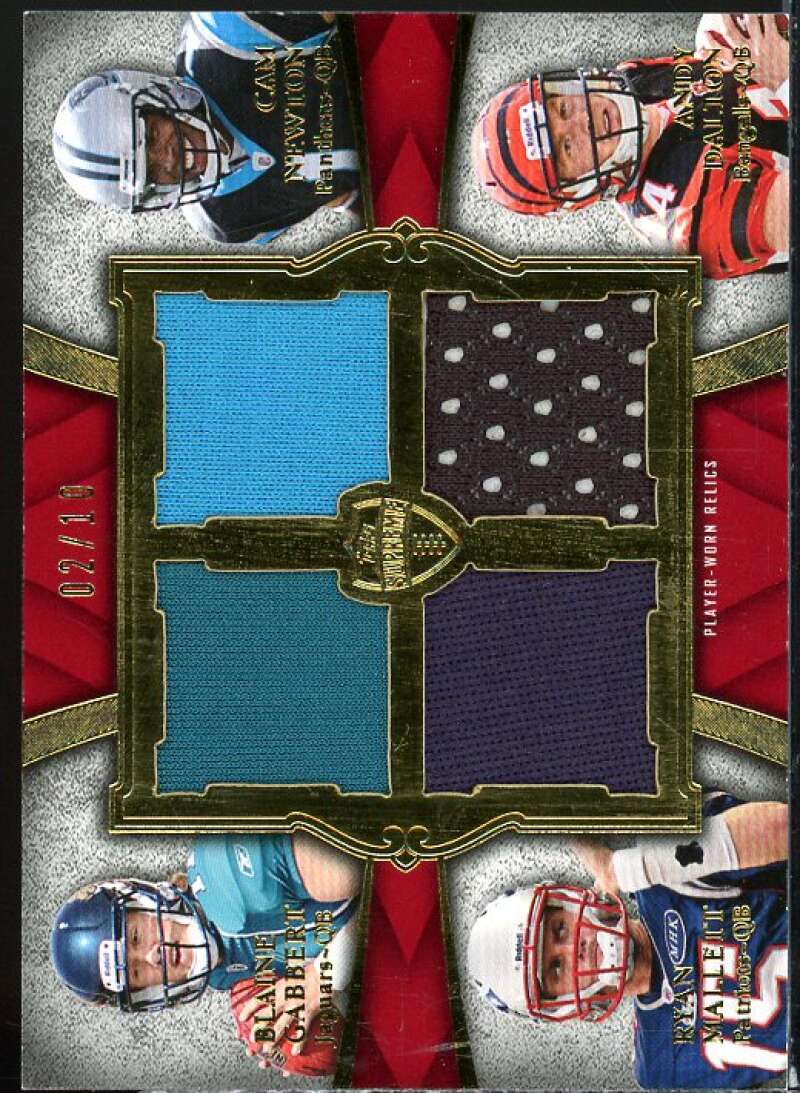 Gabbert/Newton/Mallett/Dalton 2011 Supreme Rookie Relic Quad Combos Red #GNMD  Image 1