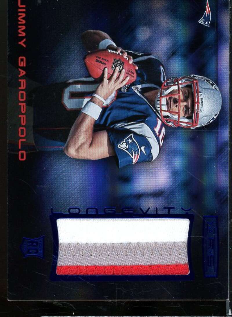 Jimmy Garoppolo  Card 2014 Rookies Stars Rookie Materials Longevity #RMJG #23 Image 1