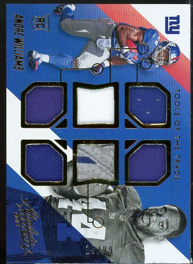 Andre Williams 2014 Absolute Tools of the Trade Complete Rookies Spectrum #CRAW  Image 1
