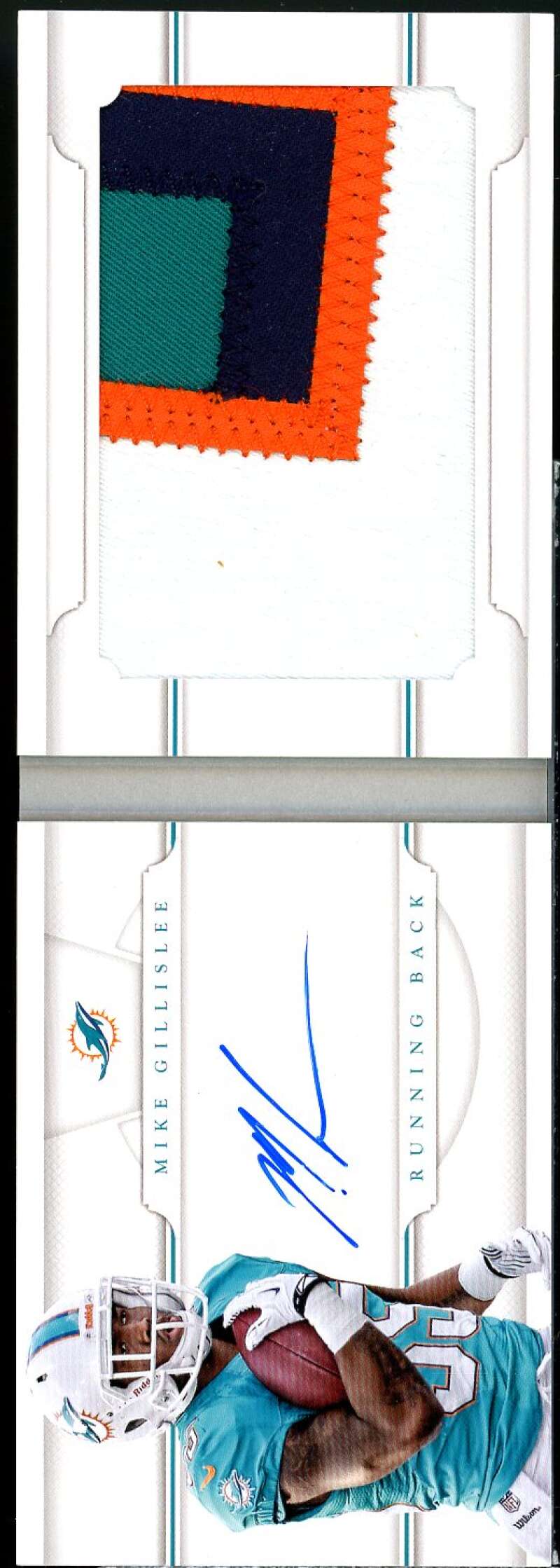 Mike Gillislee 2013 National Treasures Rookie Jumbo Prime Booklet Signatures #27  Image 1