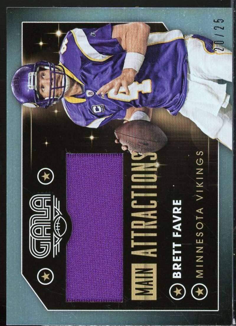 Brett Favre Card 2016 Panini Gala Main Attractions Jerseys #7  Image 1
