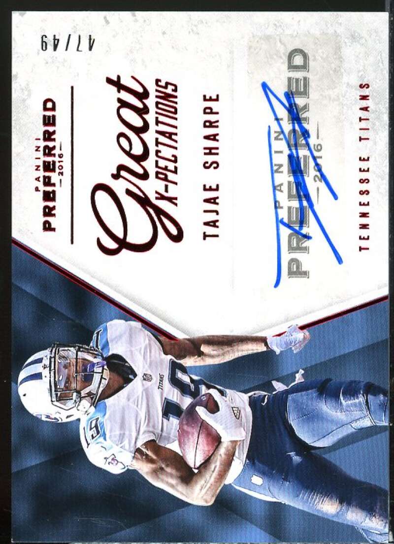 Tajae Sharpe GX AU Rookie Card 2016 Panini Preferred #360  Image 1