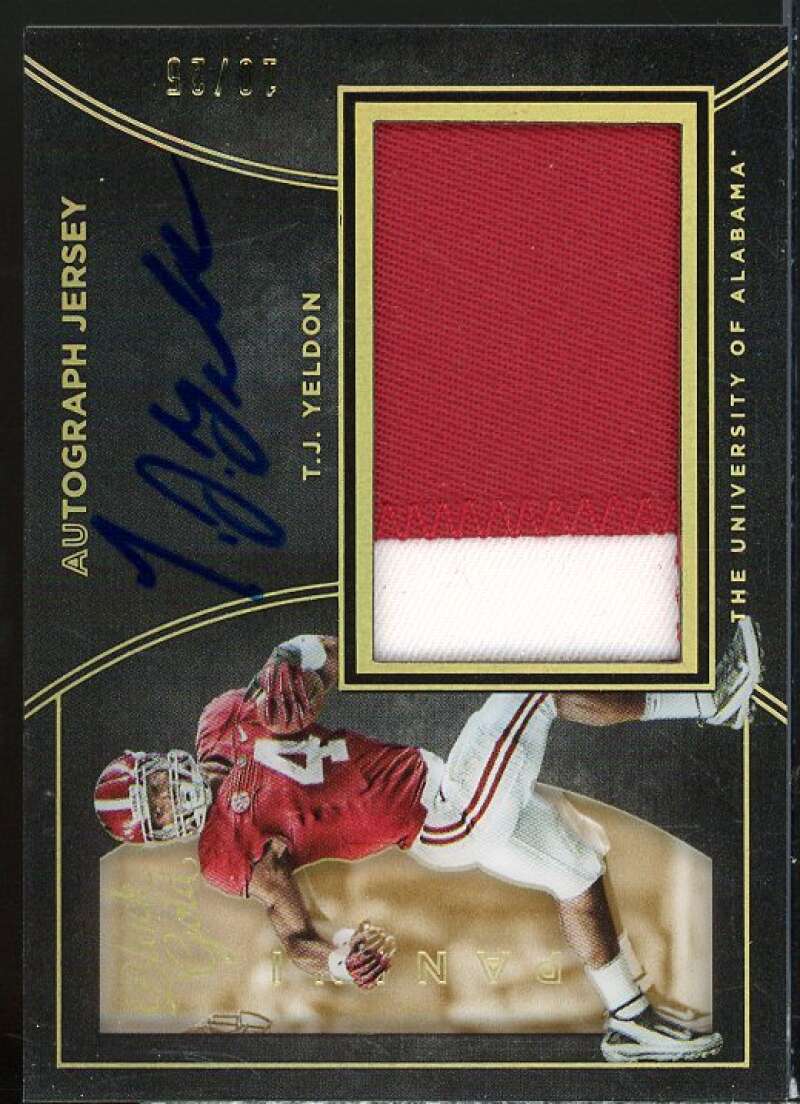 T.J. Yeldon Rookie 2016 Panini Black Gold Collegiate Autograph Jerseys Prime #94  Image 1