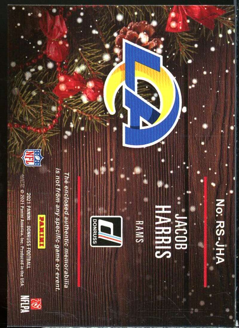 Jacob Harris Card 2021 Donruss Rookie Holiday Sweater #40  Image 2