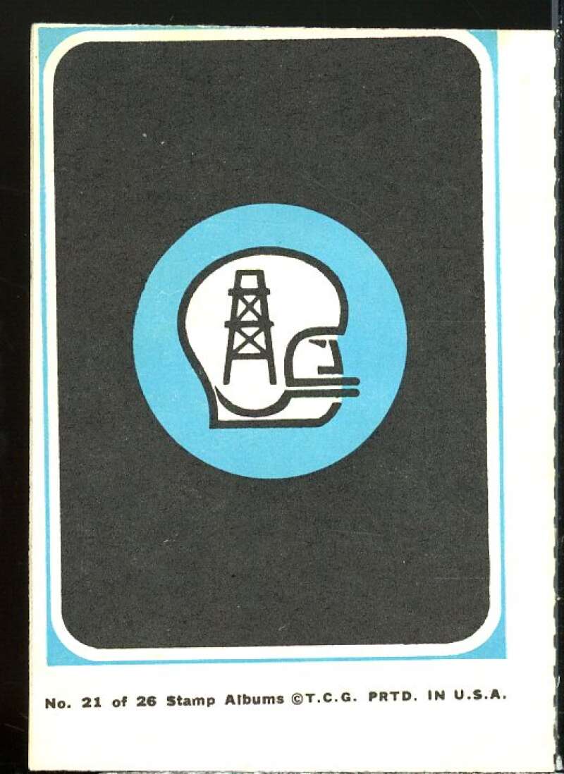 Mini-Card Album Card 1969 Topps Houston Oilers #21  Image 2