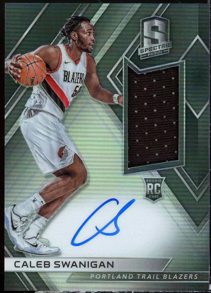 Caleb Swanigan JSY AU/299 Rookie Card 2017-18 Panini Spectra #126  Image 1