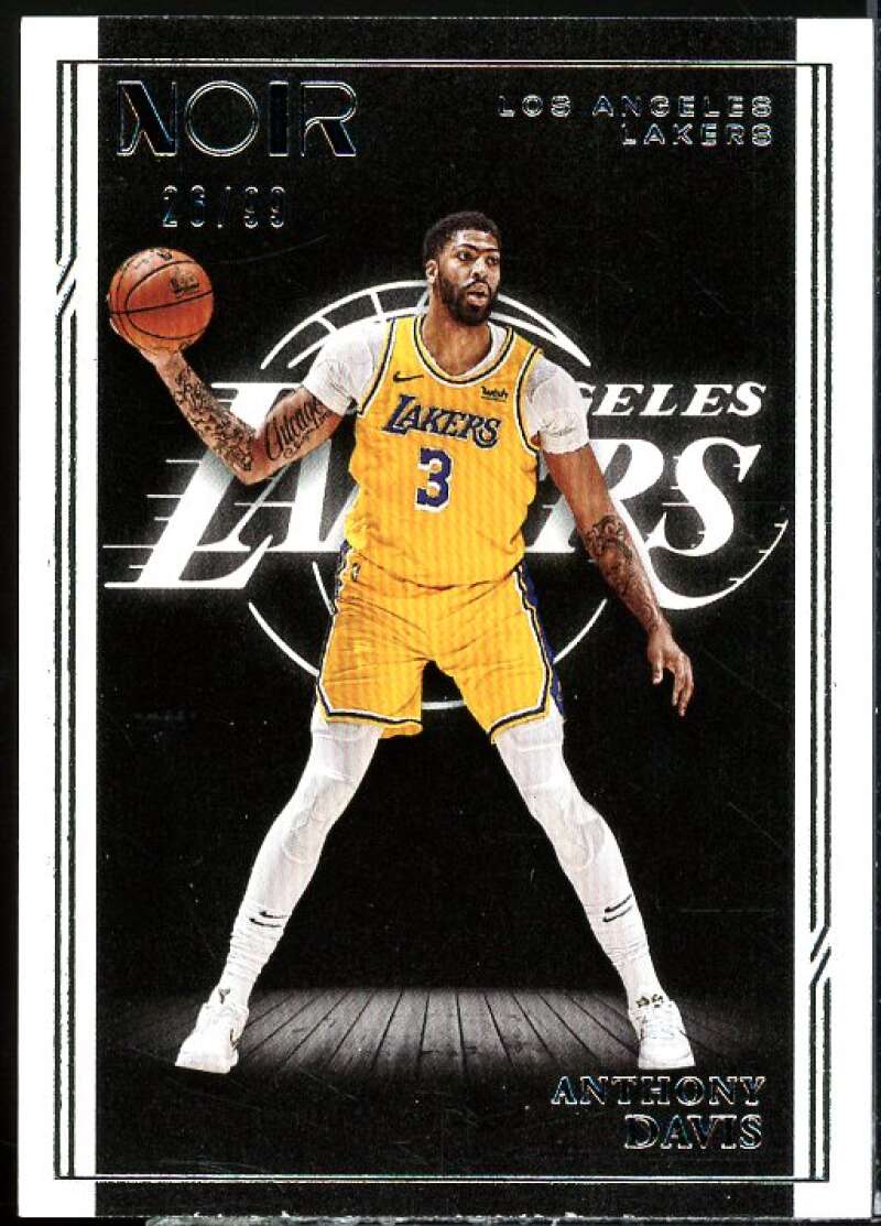 Anthony Davis Card 2020-21 Panini Noir #120  Image 1