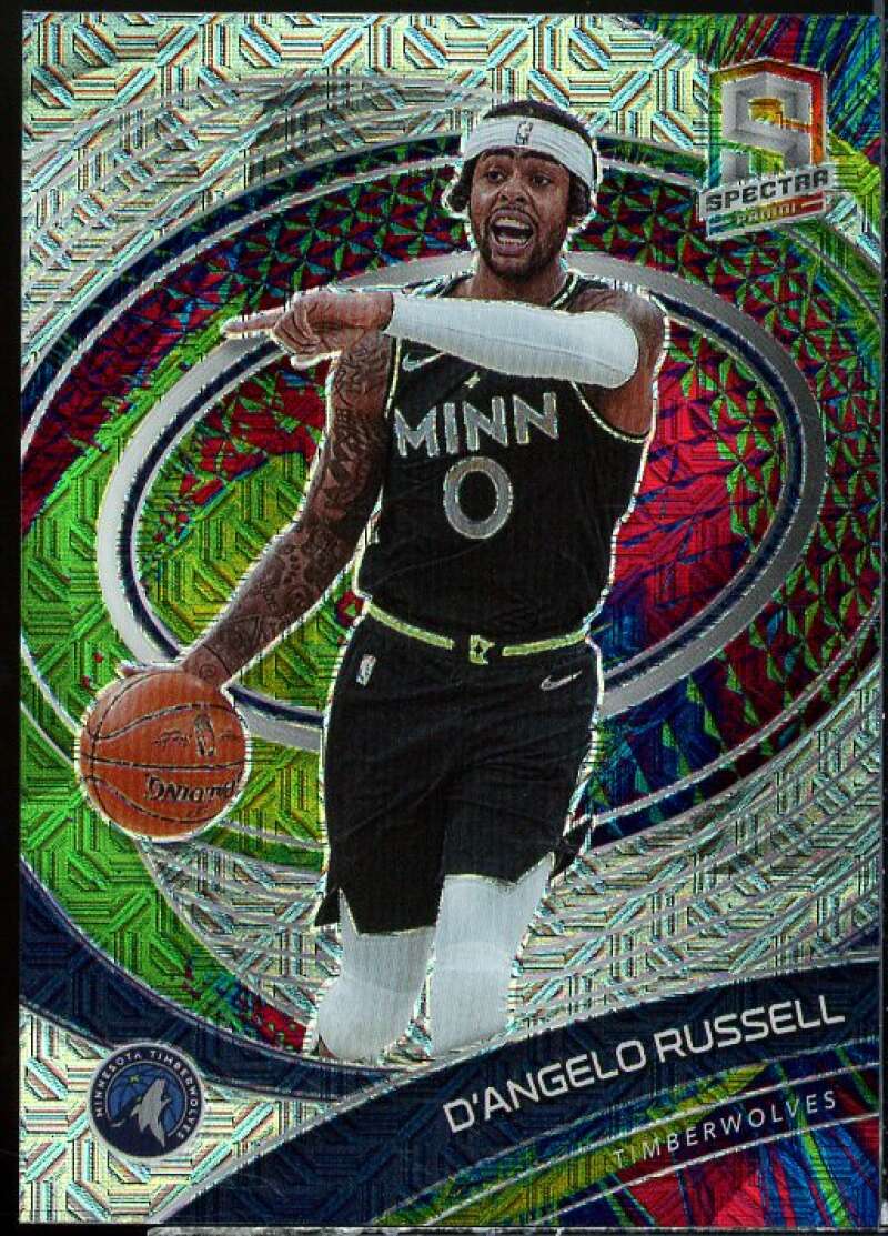 D'Angelo Russell Card 2020-21 Panini Spectra Asia Green Purple #39  Image 1