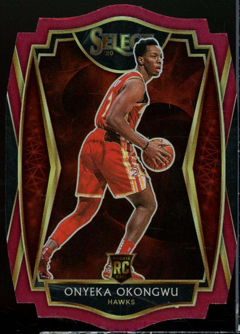 Onyeka Okongwu Rookie Card 2020-21 Select Prizms Maroon Die Cut #186  Image 1