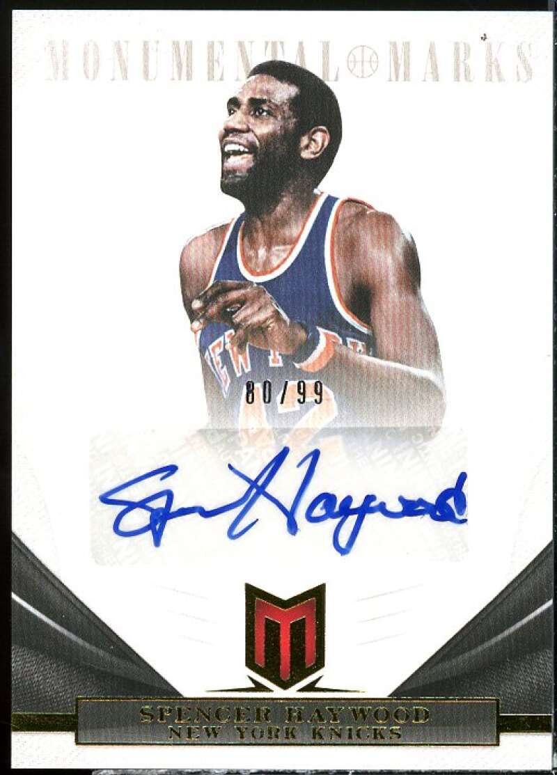 Spencer Haywood Card 2012-13 Momentum Monumental Marks #34  Image 1