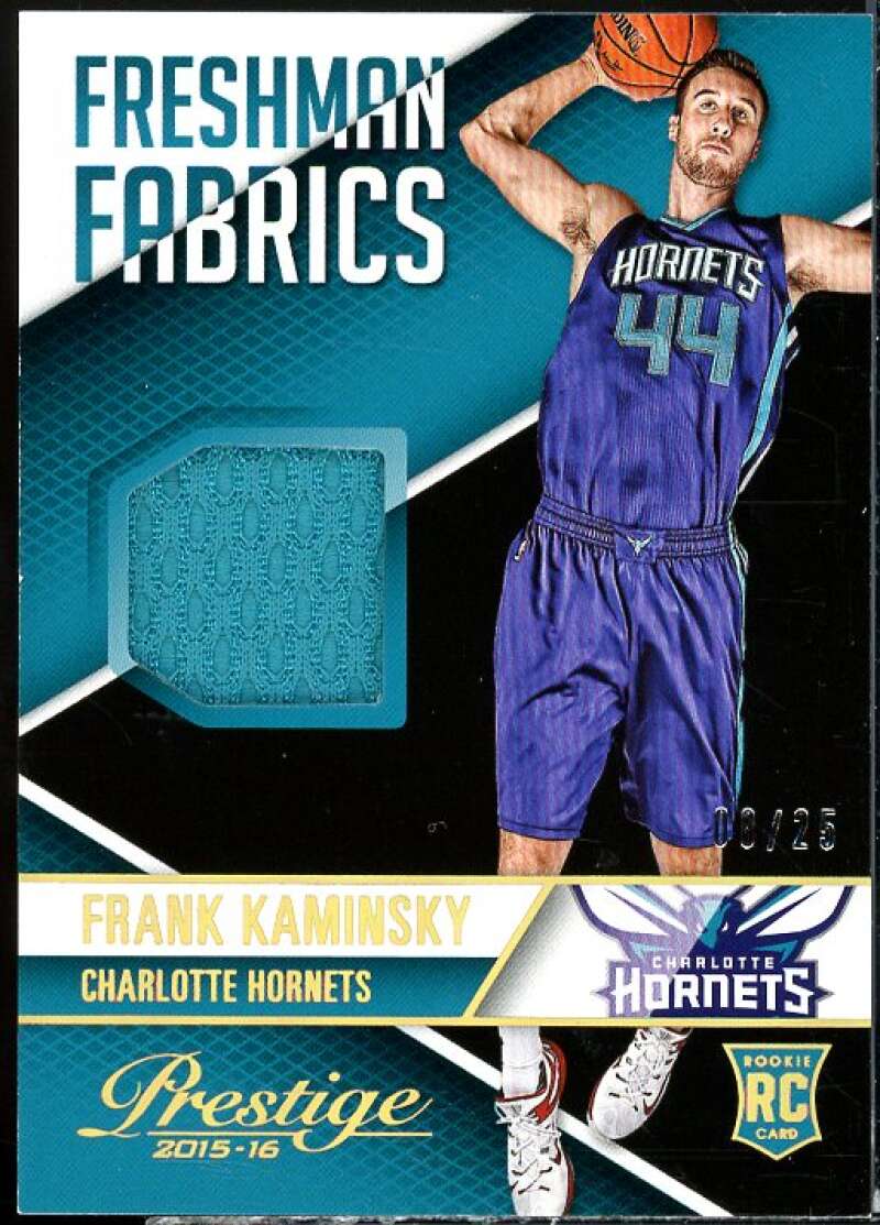 Frank Kaminsky Card 2015-16 Prestige Freshman Fabrics Prime #9  Image 1