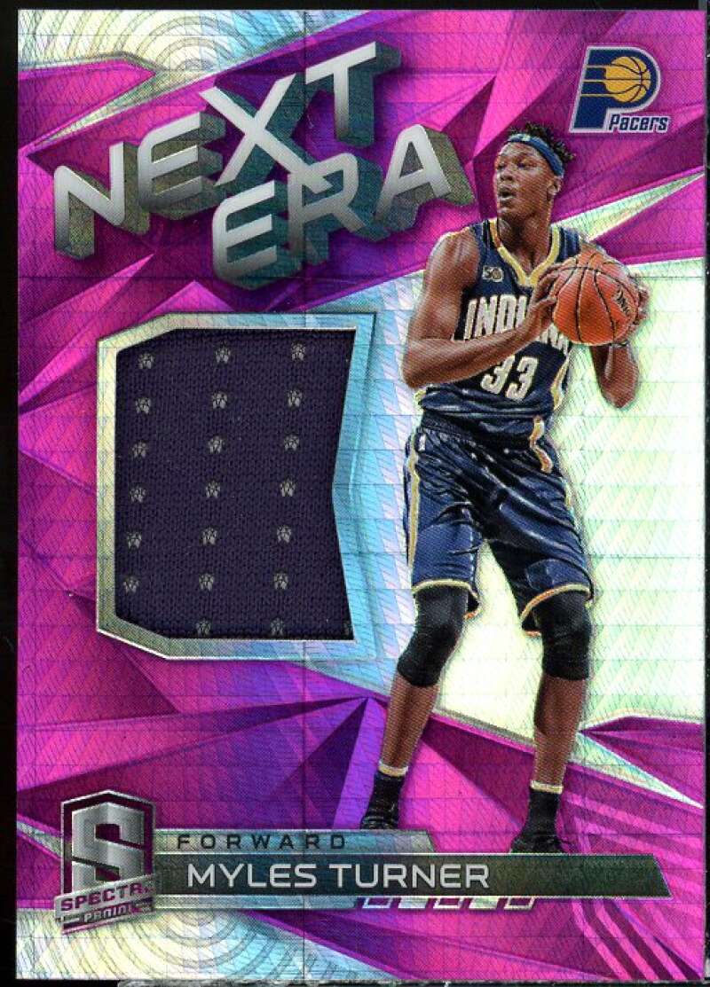 Myles Turner Card 2016-17 Panini Spectra Next Era Materials Pink #36  Image 1