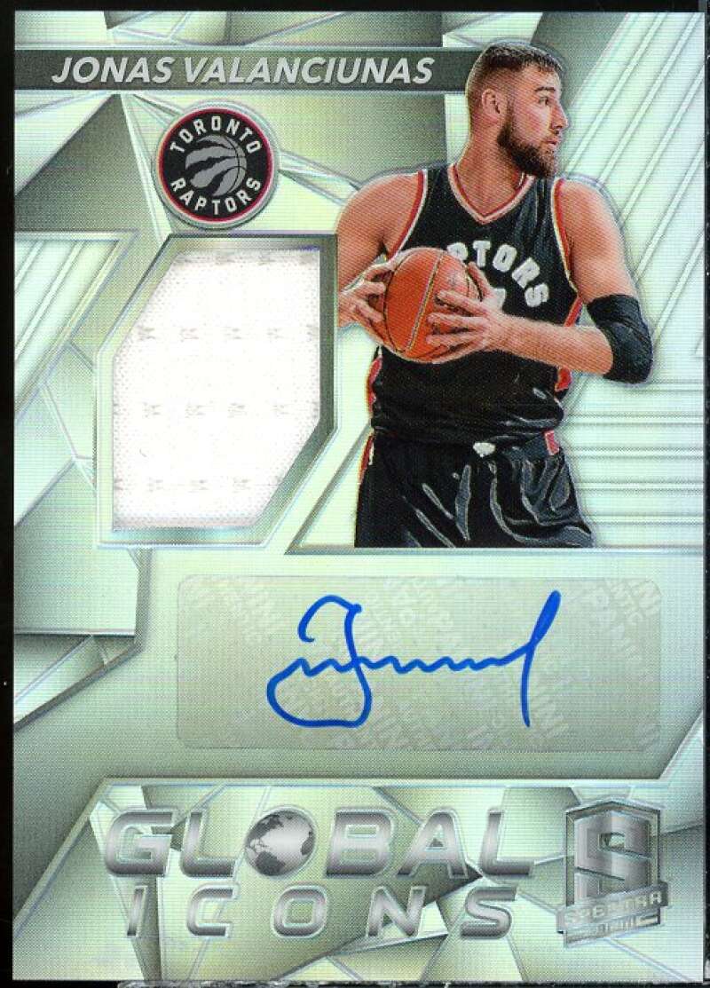 Jonas Valanciunas 2016-17 Panini Spectra Global Icons Memorabilia Autographs #15  Image 1