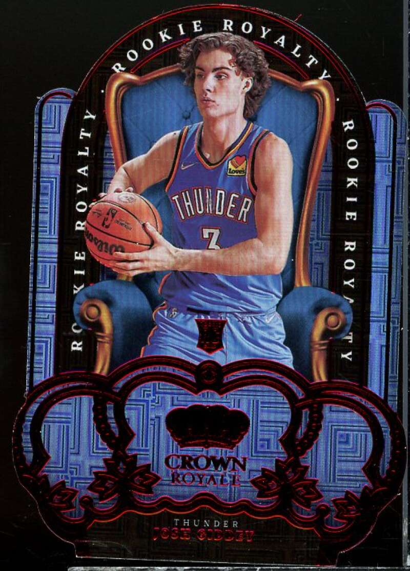 Josh Giddey Card 2021-22 Crown Royale Rookie Royalty Asia Red #29  Image 1