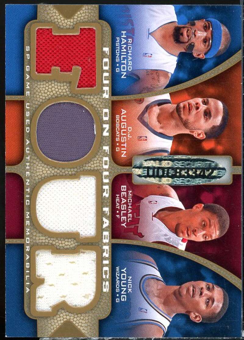 Szczerbiak/Hamilton/Young/Augustin/O'Neal/Beasley/Thomas 2009 SP Game Used JSY #NNO  Image 2