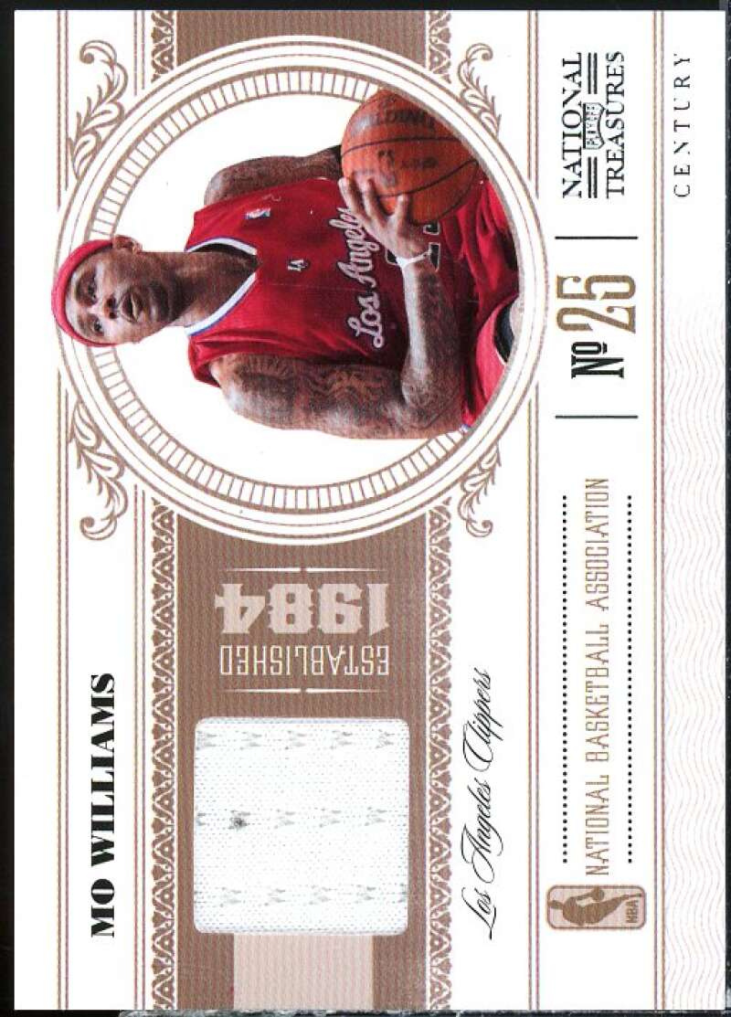 Mo Williams Card 2010-11 Playoff National Treasures Century Materials #41  Image 1