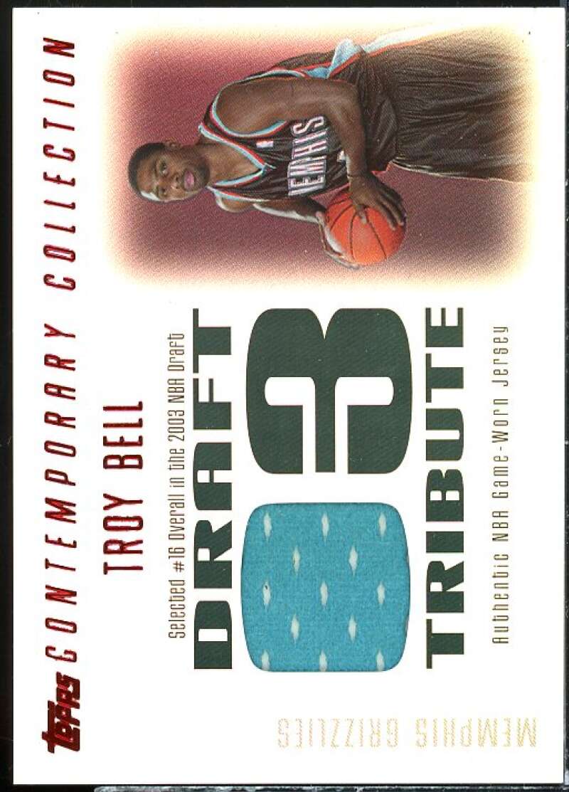 Troy Bell Card 2003-04 Topps Contemporary Collection Draft 03 Tribute Red #TB  Image 1