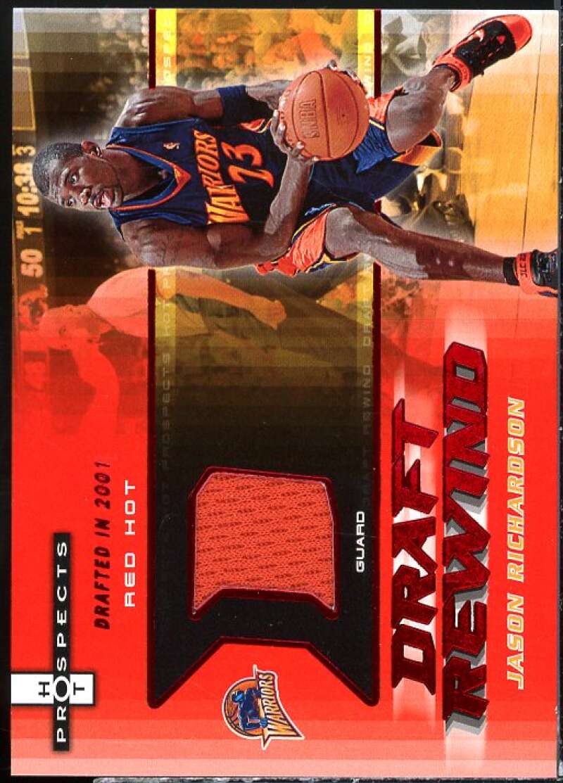 Jason Richardson 2006 Fleer Hot Prospects Draft Rewind Memorabilia Red Hot #JR  Image 1