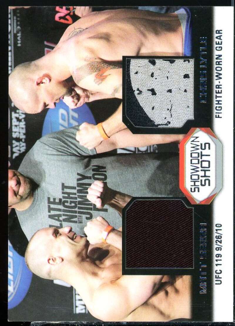 Serra/Chris Lytle 2011 Topps UFC Moment of Truth Showdown Shots Relics #SSDRSL  Image 1