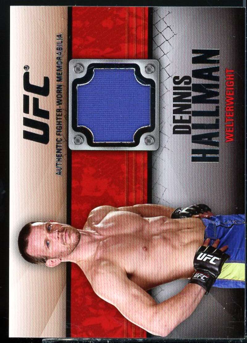 Dennis Hallman Card 2011 Topps UFC Title Shot Fighter Relics Black #FRDH  Image 1