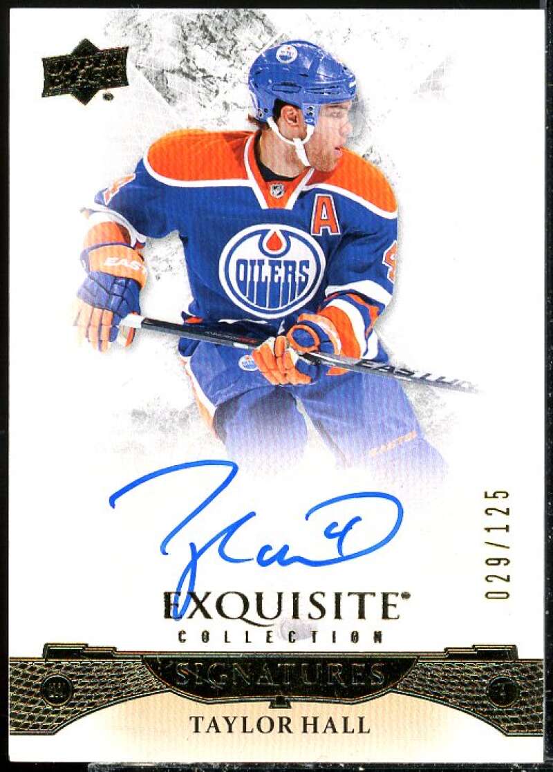 Taylor Hall Rookie Card 2015-16 Exquisite Collection Signatures #ESTH  Image 1