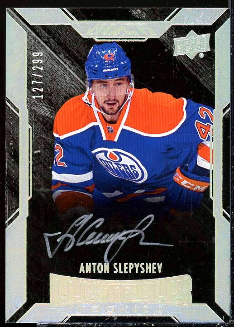 Anton Slepyshev AU/299 Rookie Card 2015-16 UD Black #36  Image 1