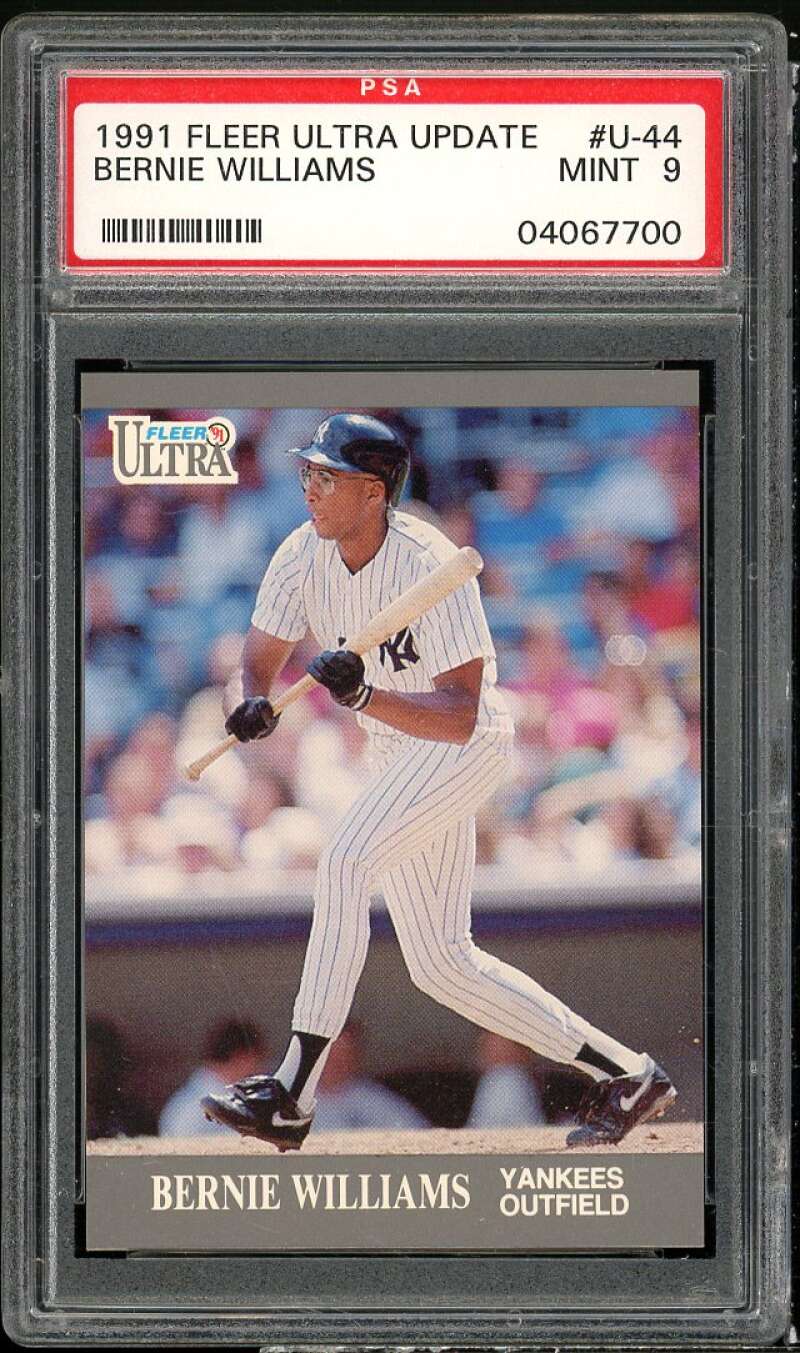 Bernie Williams Card 1991 Ultra Update #U-44 PSA 9 Image 1