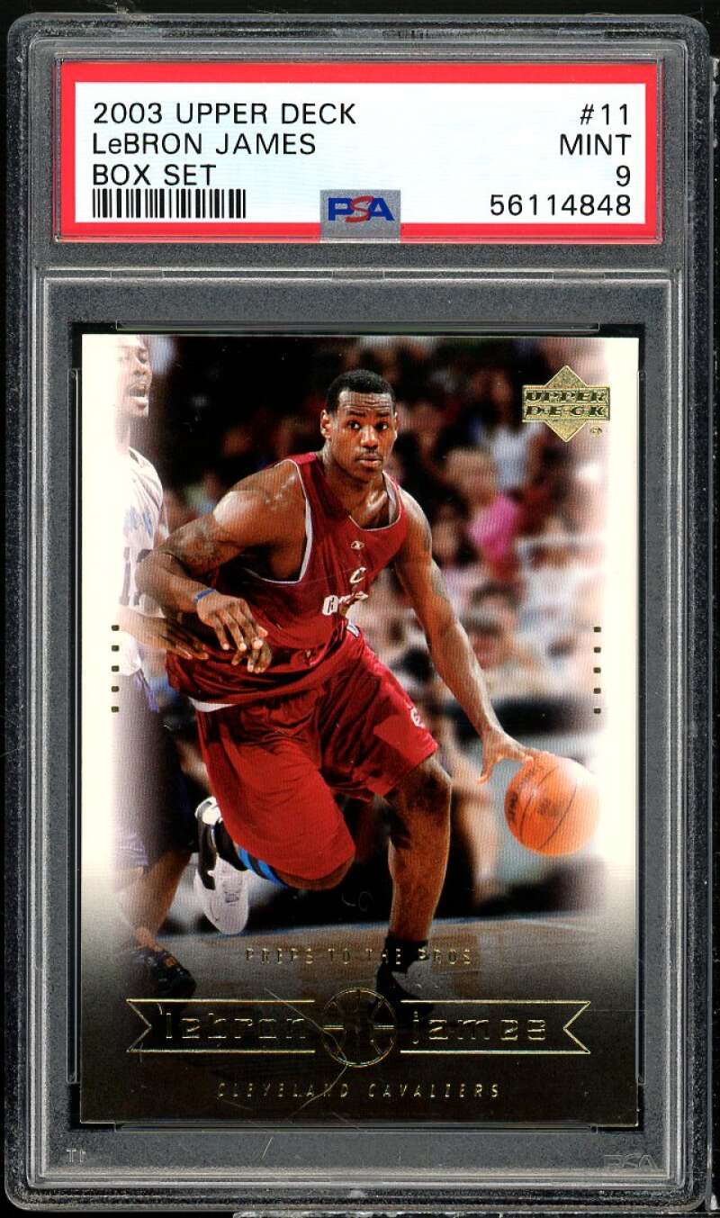 LeBron James Rookie Card 2003 Upper Deck LeBron James Box Set #11 PSA 9 Image 1