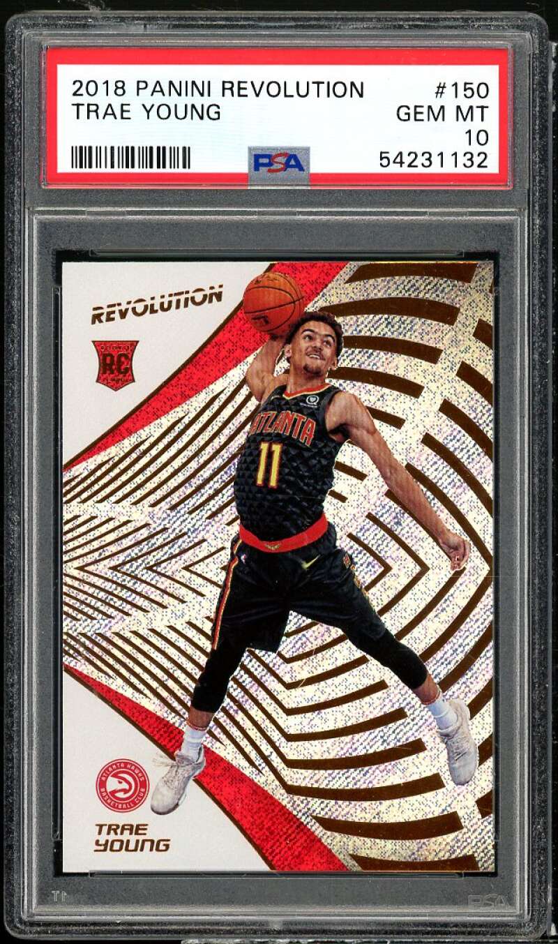 Trae Young Rookie Card 2018-19 Panini Revolution #150 PSA 10 Image 1