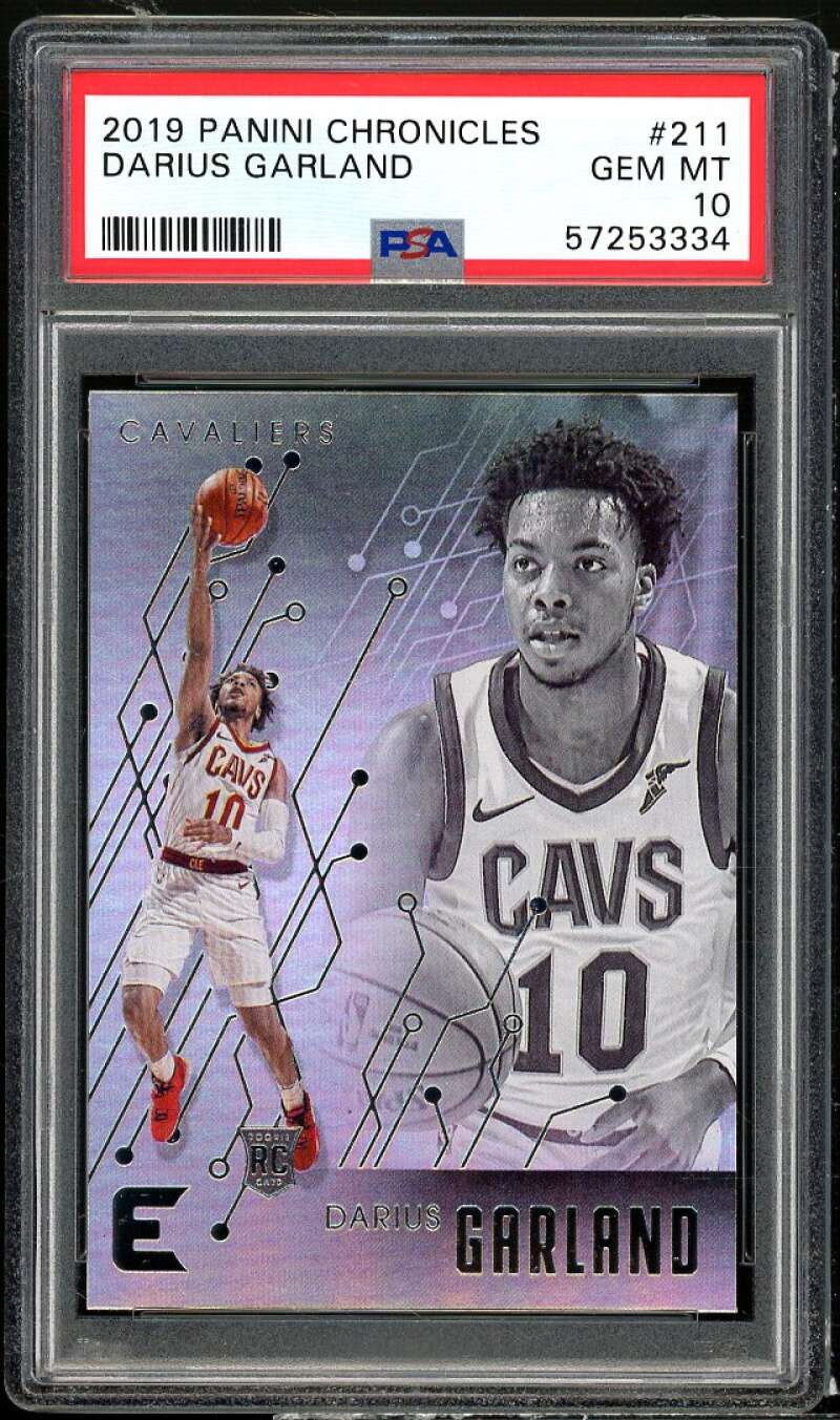 Darius Garland Rookie Card 2019-20 Panini Chronicles #211 PSA 10 Image 1