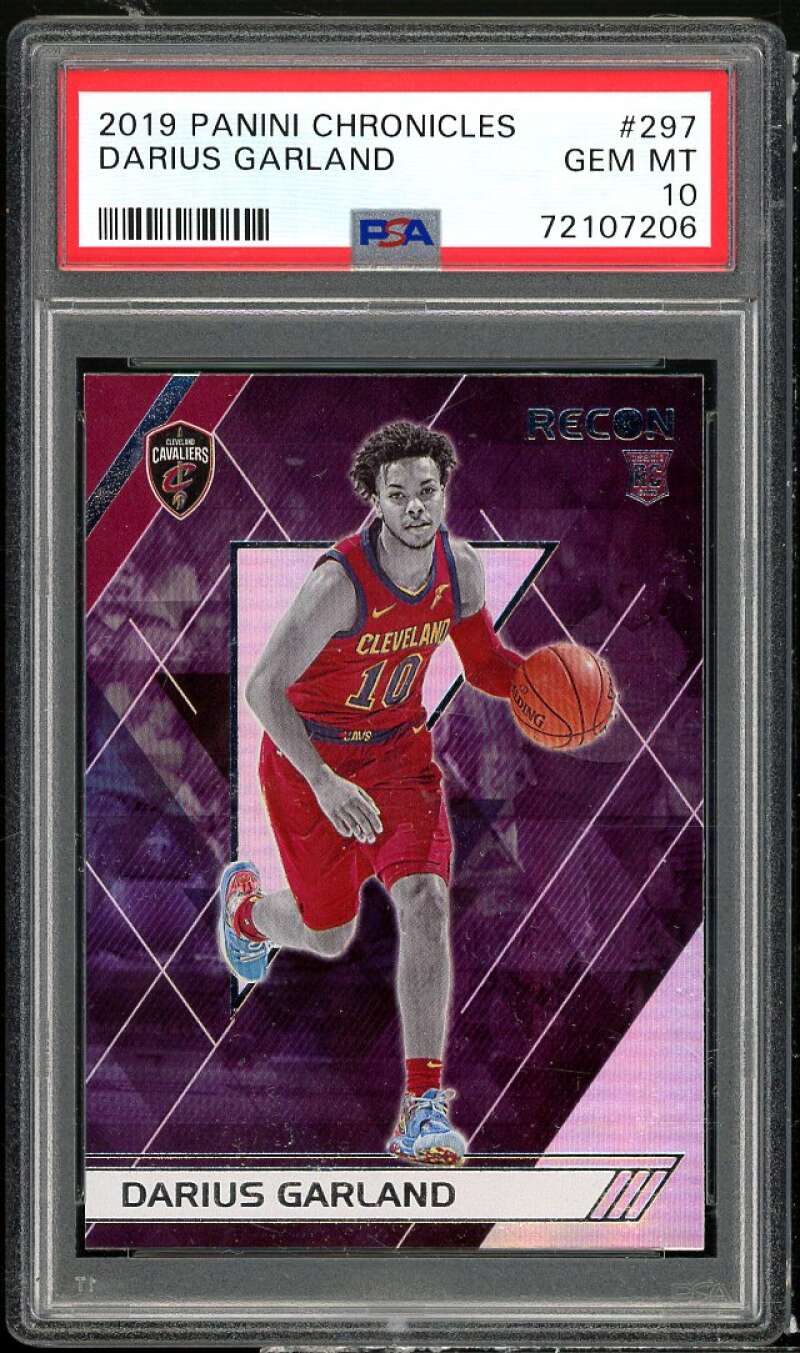 Darius Garland Rookie Card 2019-20 Panini Chronicles #297 PSA 10 Image 1