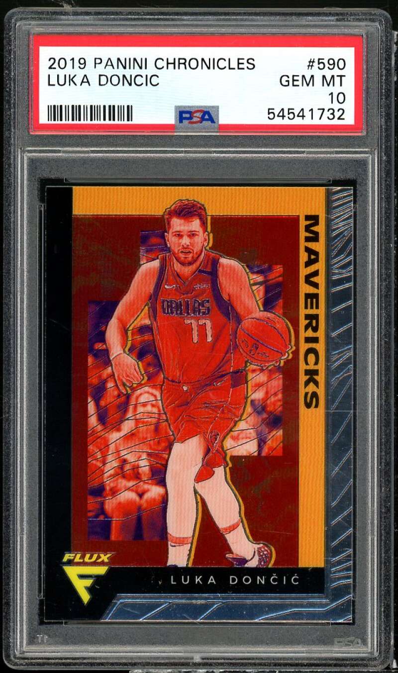 Luka Doncic Card 2019-20 Panini Chronicles #590 PSA 10 Image 1