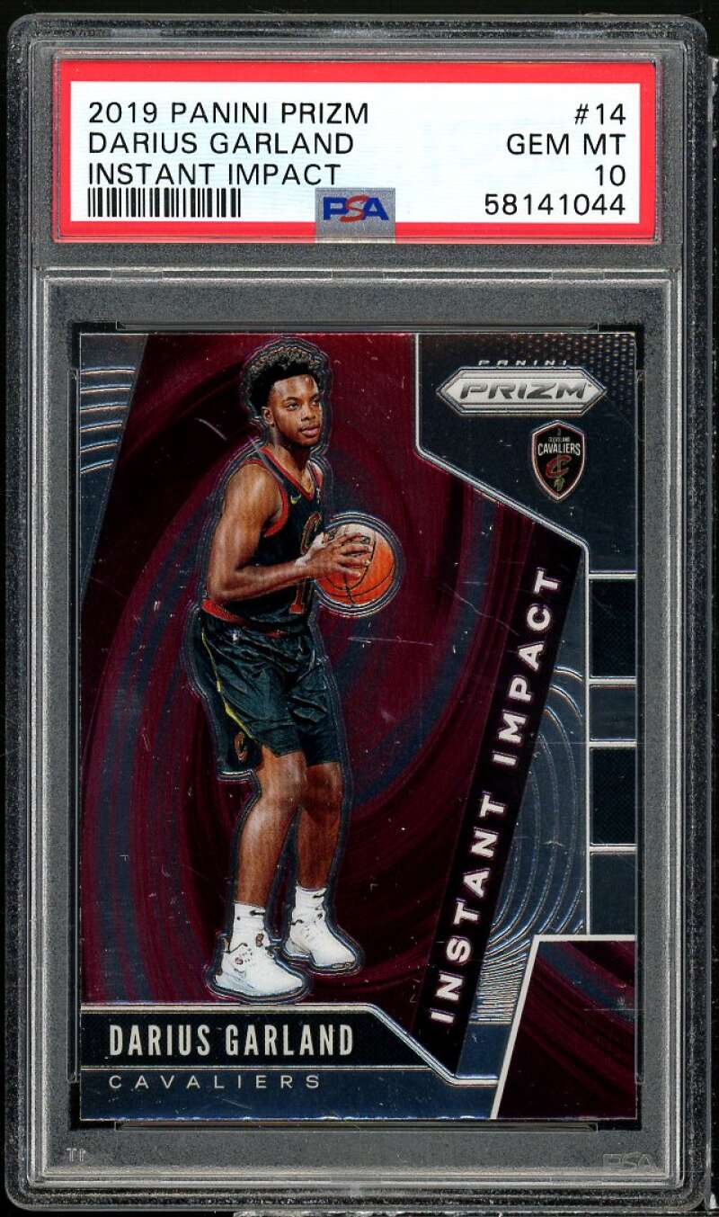 Darius Garland Rookie Card 2019-20 Panini Prizm Instant Impact #14 PSA 10 Image 1