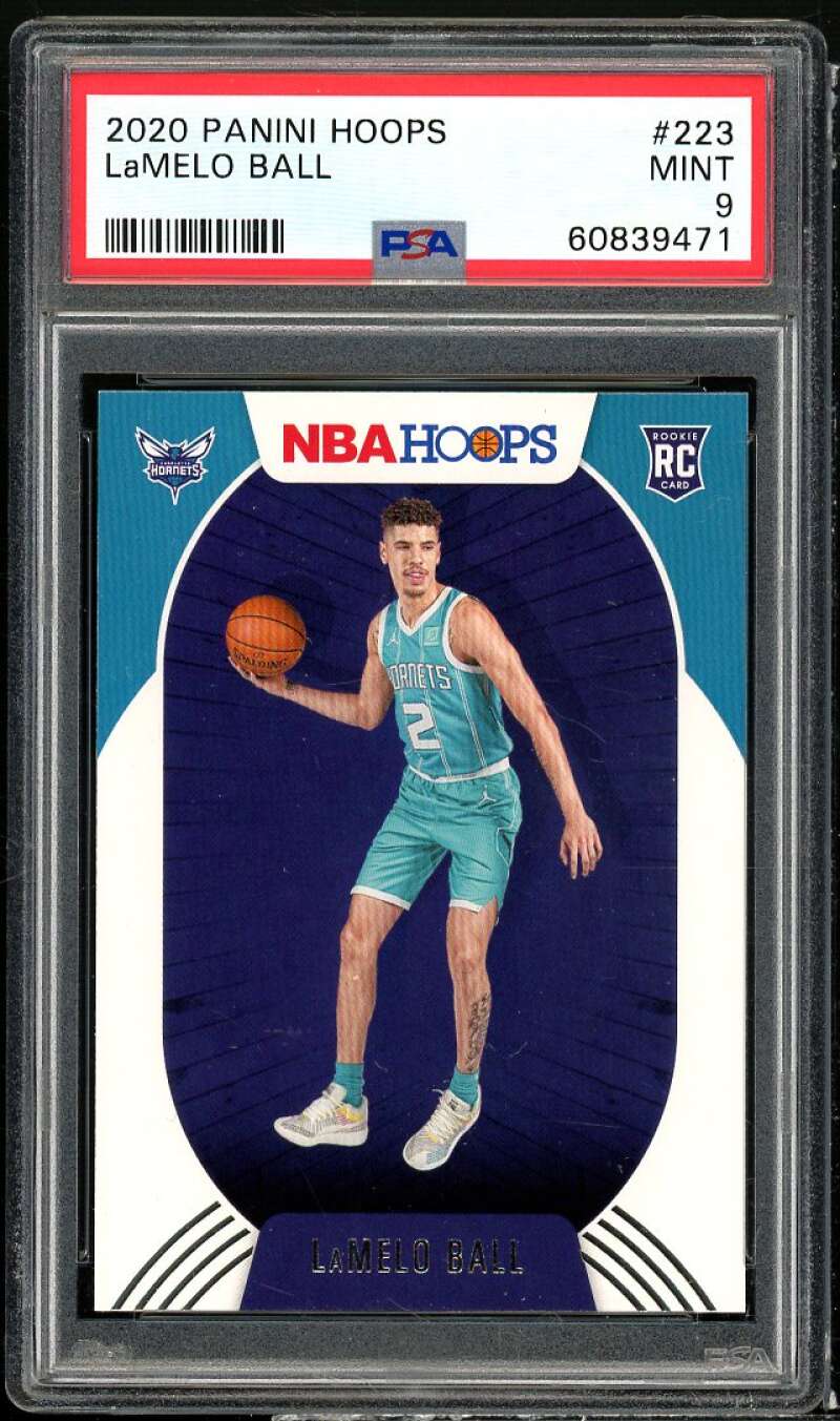 LaMelo Ball Rookie Card 2020-21 Panini Hoops #223 PSA 9 Image 1