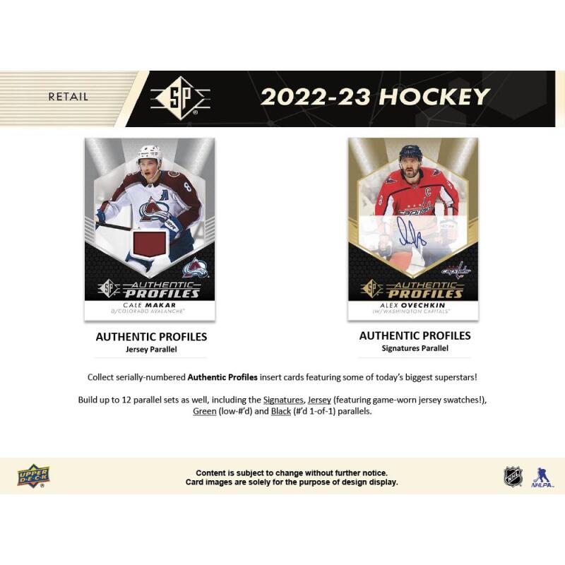 2022-23 Upper Deck SP Hockey Hanger Pack Image 3