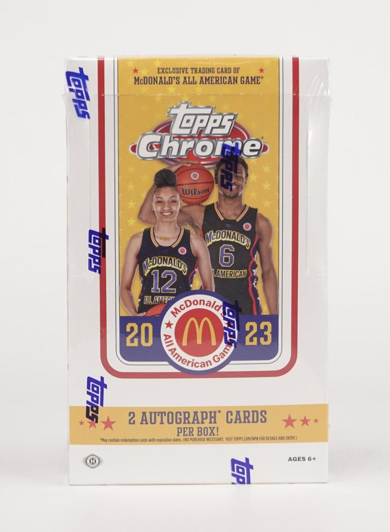 2023 Topps McDonald's All American Chrome Basketball Hobby Box Image 2