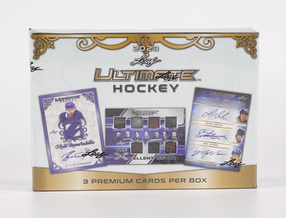 2023-24 Leaf Ultimate Hockey Hobby Box Image 1