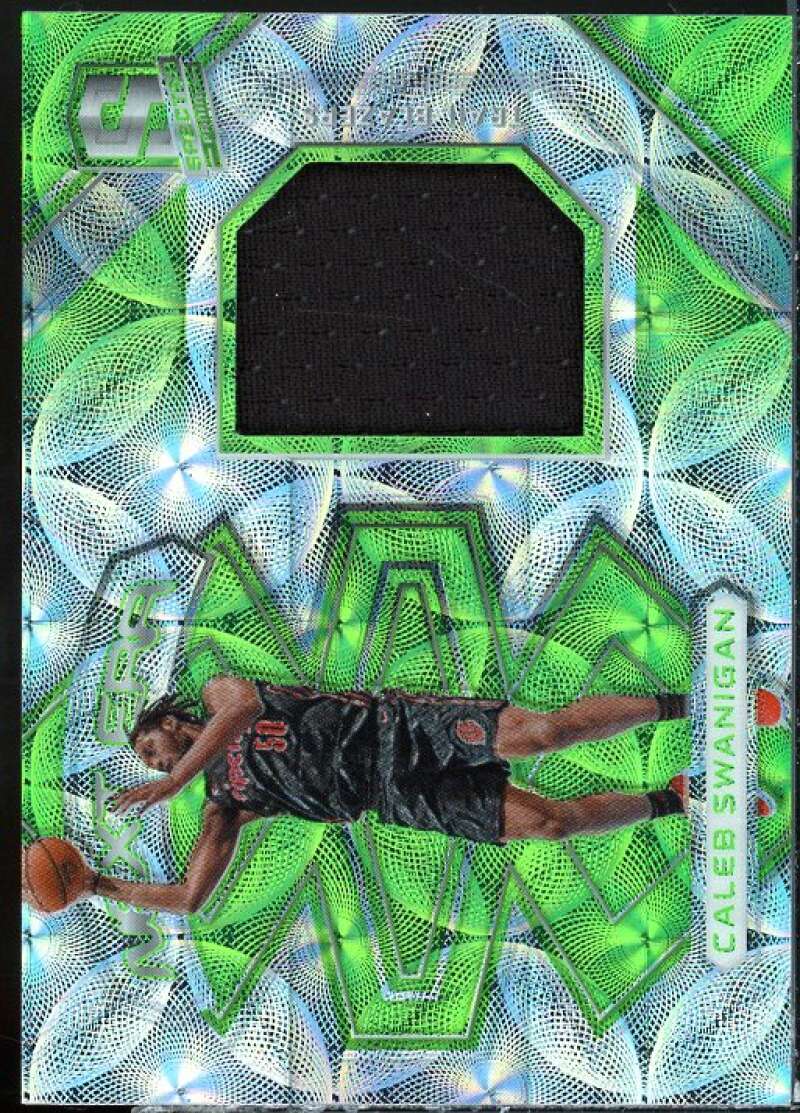 Caleb Swanigan Card 2017-18 Panini Spectra Next Era Memorabilia Neon Green #1  Image 1