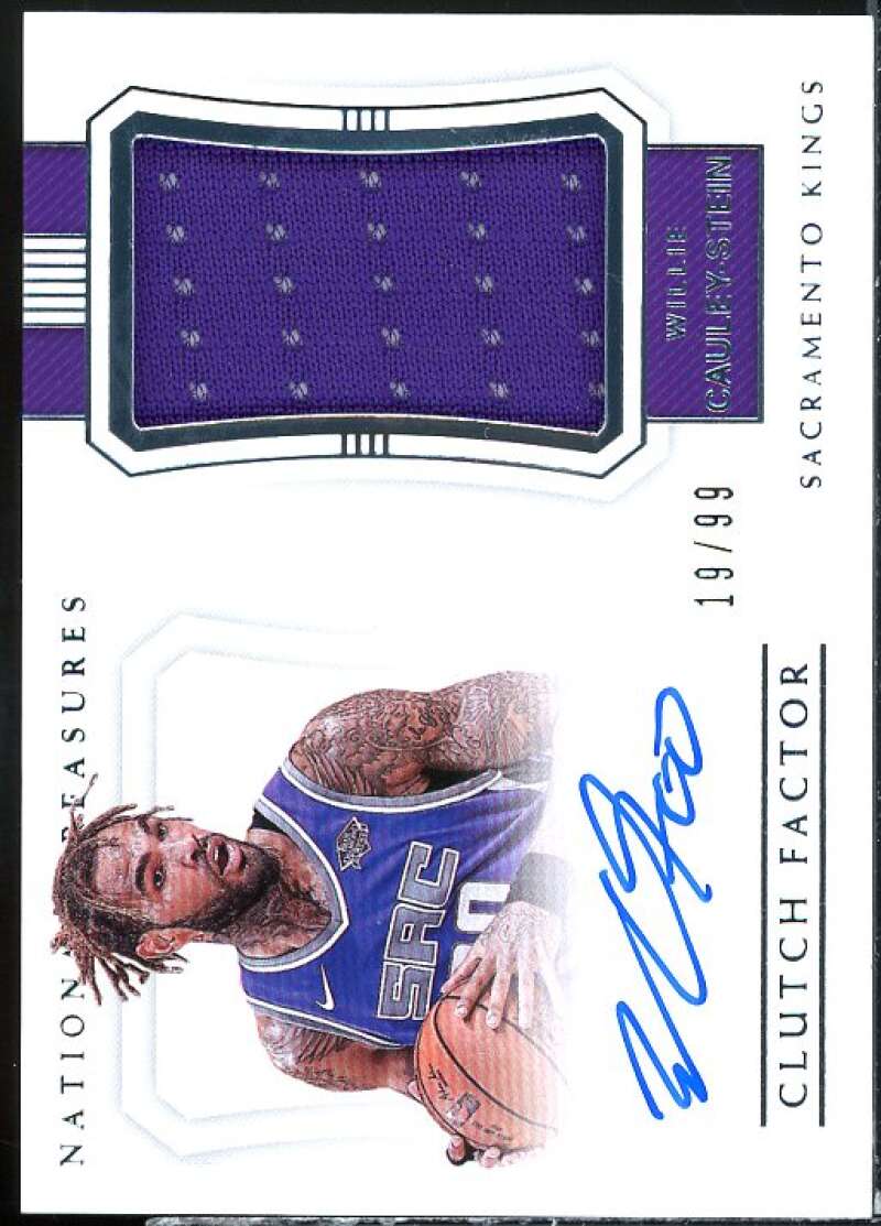 Willie Cauley-Stein 2017 National Treasures Clutch Factor Jersey Autographs #8  Image 1