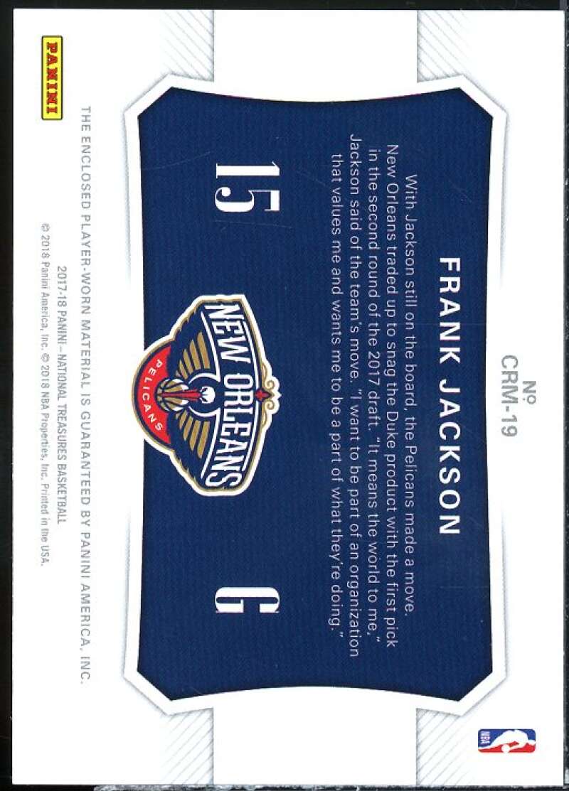 Frank Jackson 2017-18 Panini National Treasures Colossal Rookie Materials #19  Image 2