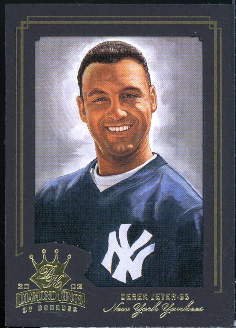 Derek Jeter Card 2003 Diamond Kings Gold Foil #39  Image 1