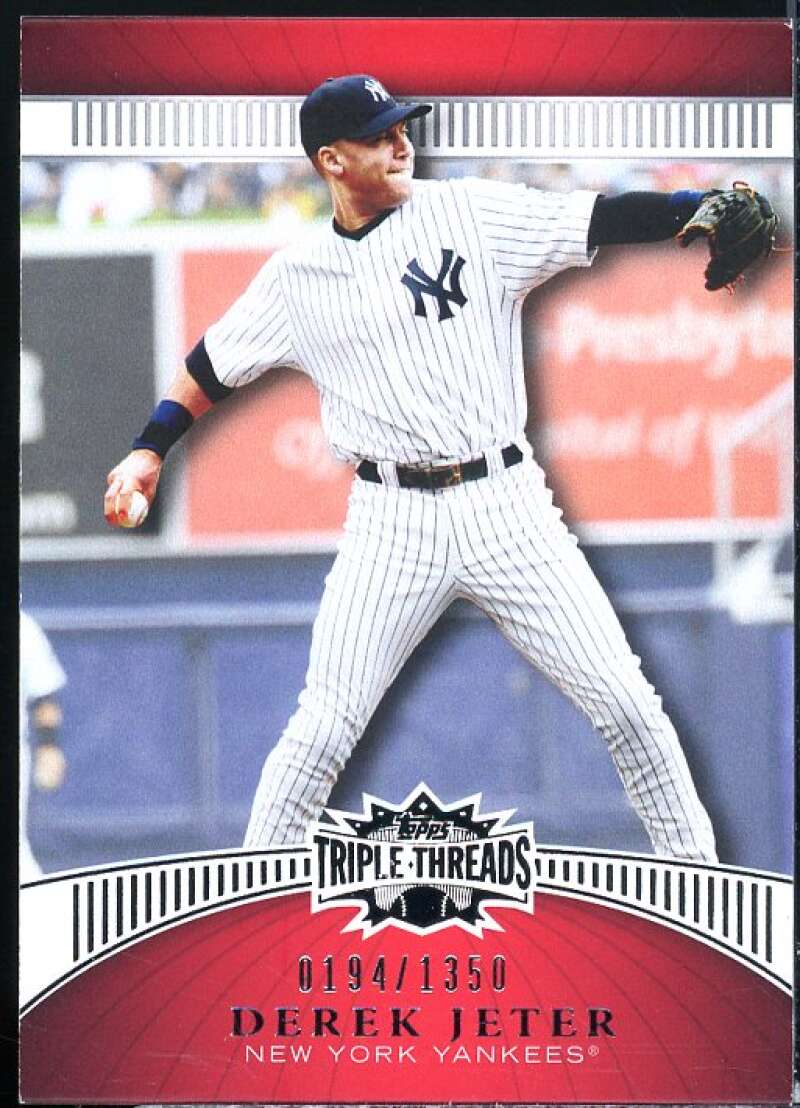 Derek Jeter Card 2010 Topps Triple Threads #32  Image 1